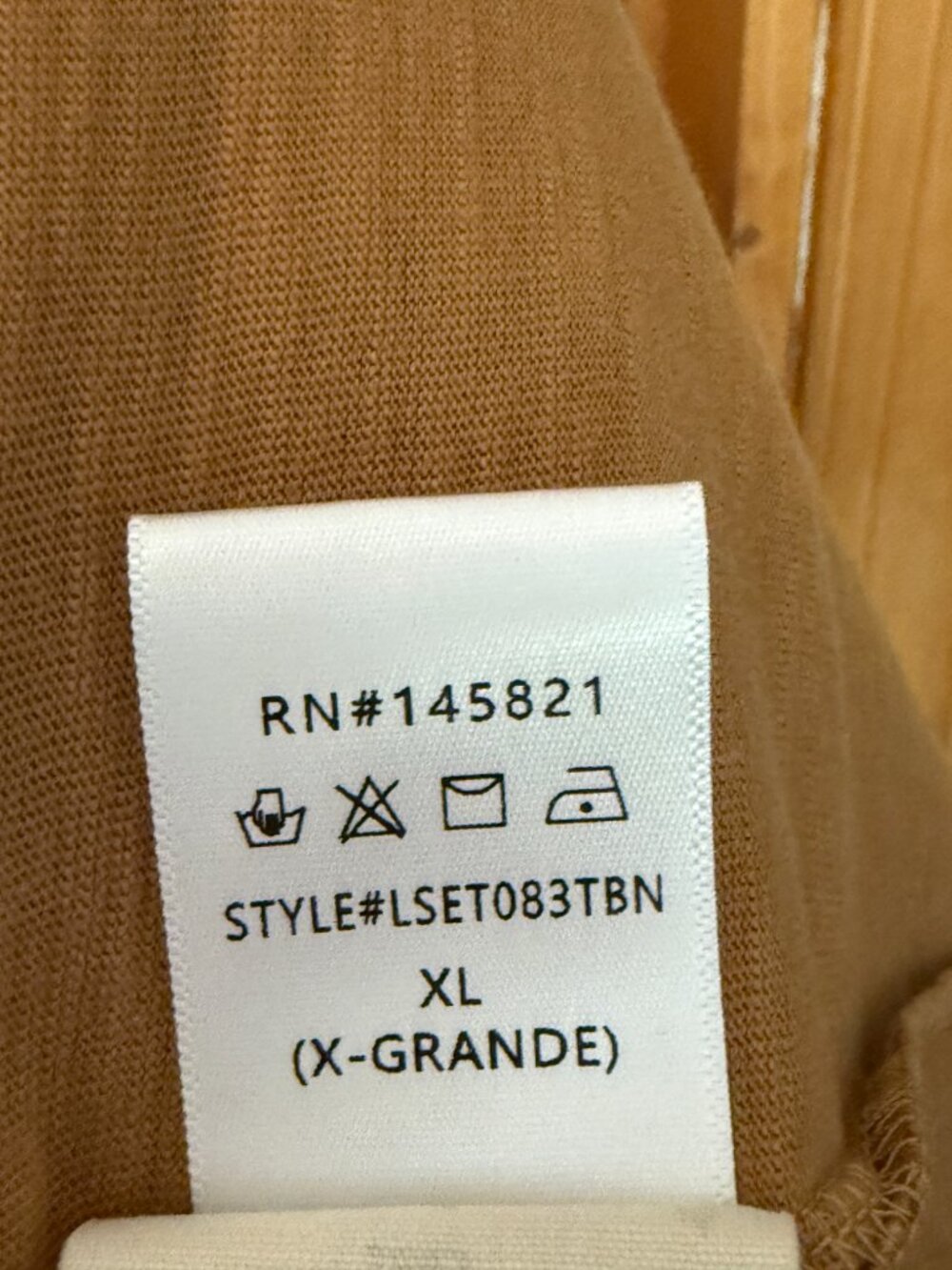 Three Bird Nest NWT Long Cotton Open Cardigan Duster Neutral Camel Tan XL - Picture 7 of 8